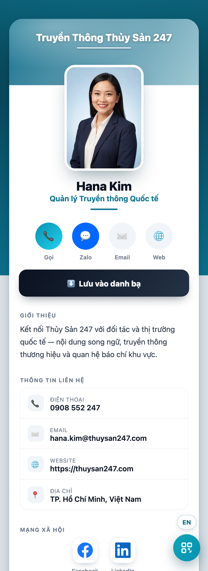 Danh thiếp số iCard
